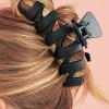 Sale Dear-Lover Plastic Resin Non-Slip Large Hair Claw Black