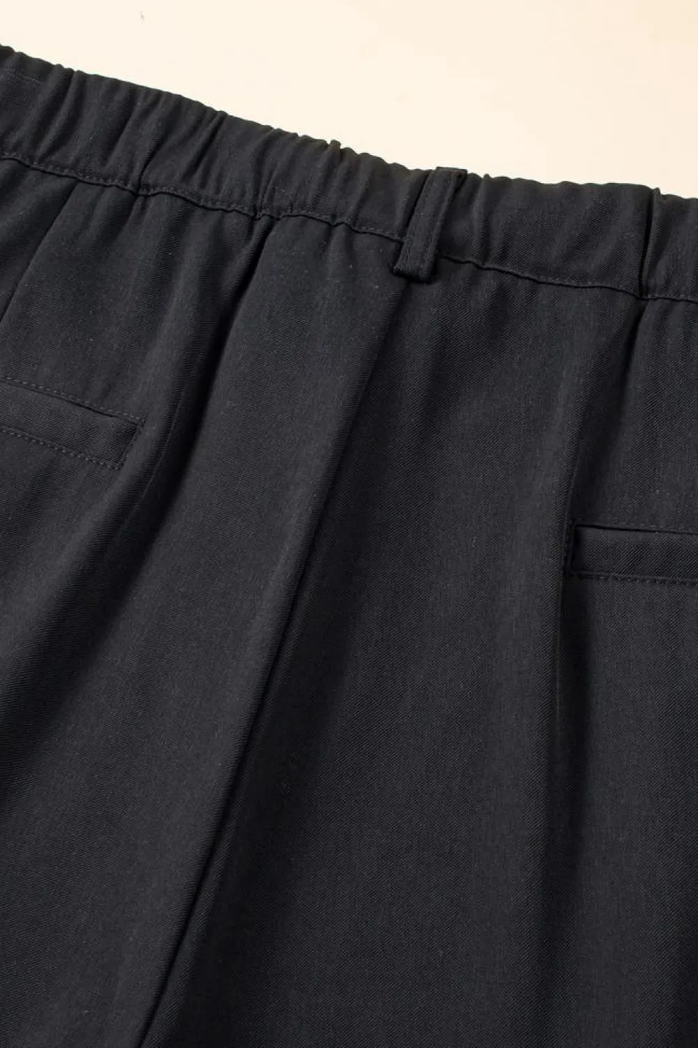 Hot Dear-Lover Pleated Elegant Wide Leg Pants Black