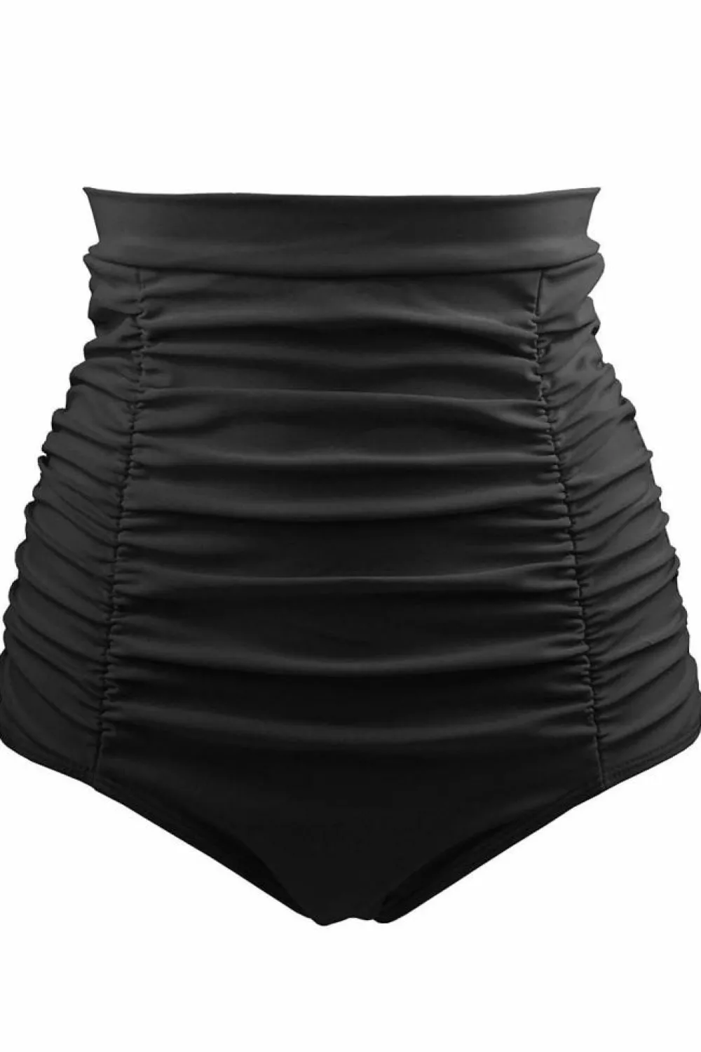 Sale Dear-Lover Purple Retro High Waisted Swim Short Black