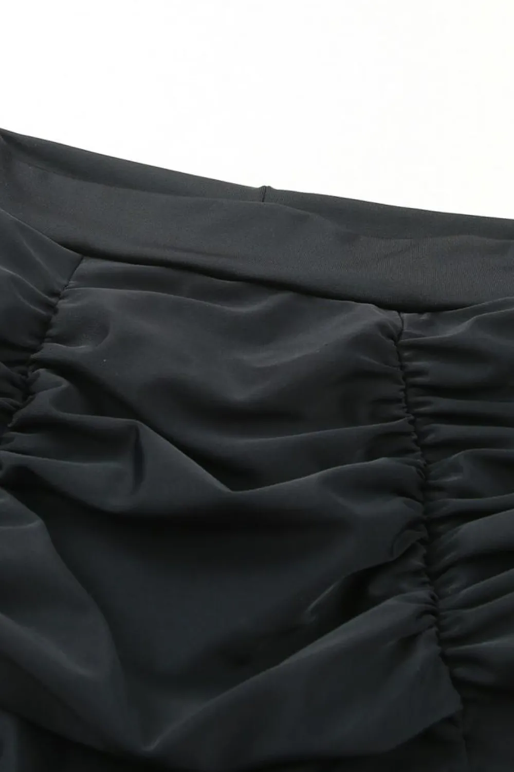 Sale Dear-Lover Purple Retro High Waisted Swim Short Black