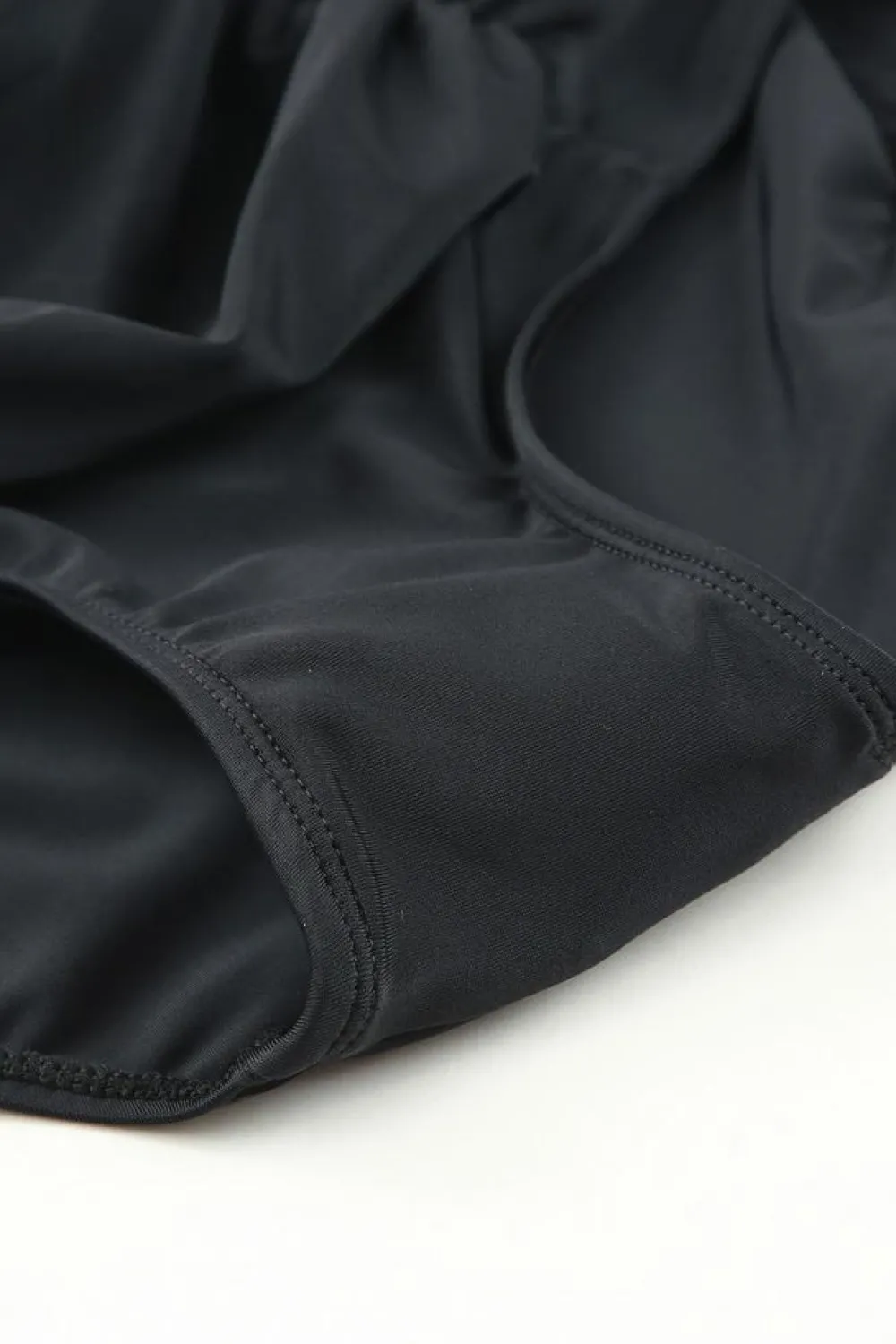 Sale Dear-Lover Purple Retro High Waisted Swim Short Black
