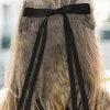 New Dear-Lover Ribbon Bowknot Hair Clip Black