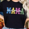 Outlet Dear-Lover Sequin MAMA Double Letter Graphic Tee Black