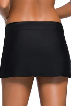 Best Dear-Lover Skirted Swim Bikini Bottom Black