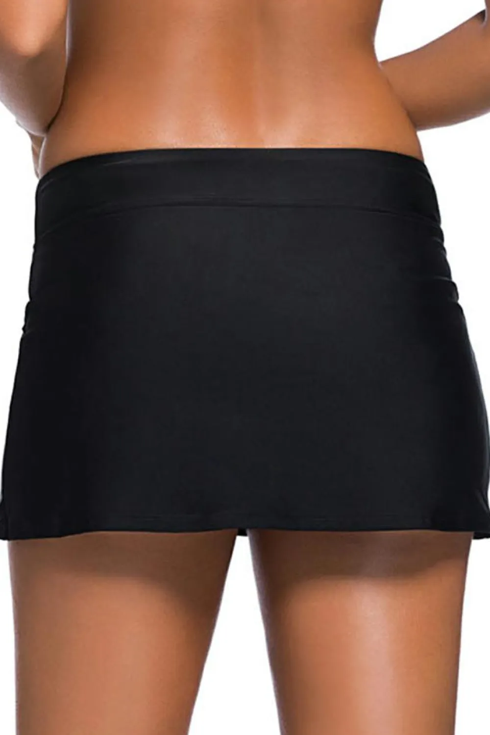 Best Dear-Lover Skirted Swim Bikini Bottom Black