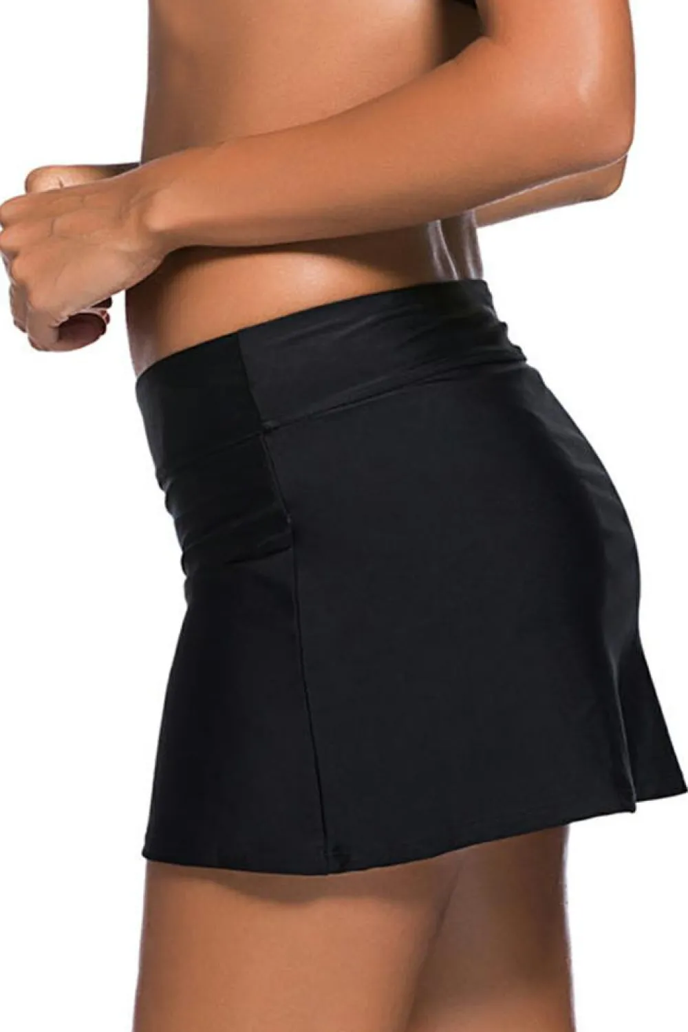 Best Dear-Lover Skirted Swim Bikini Bottom Black