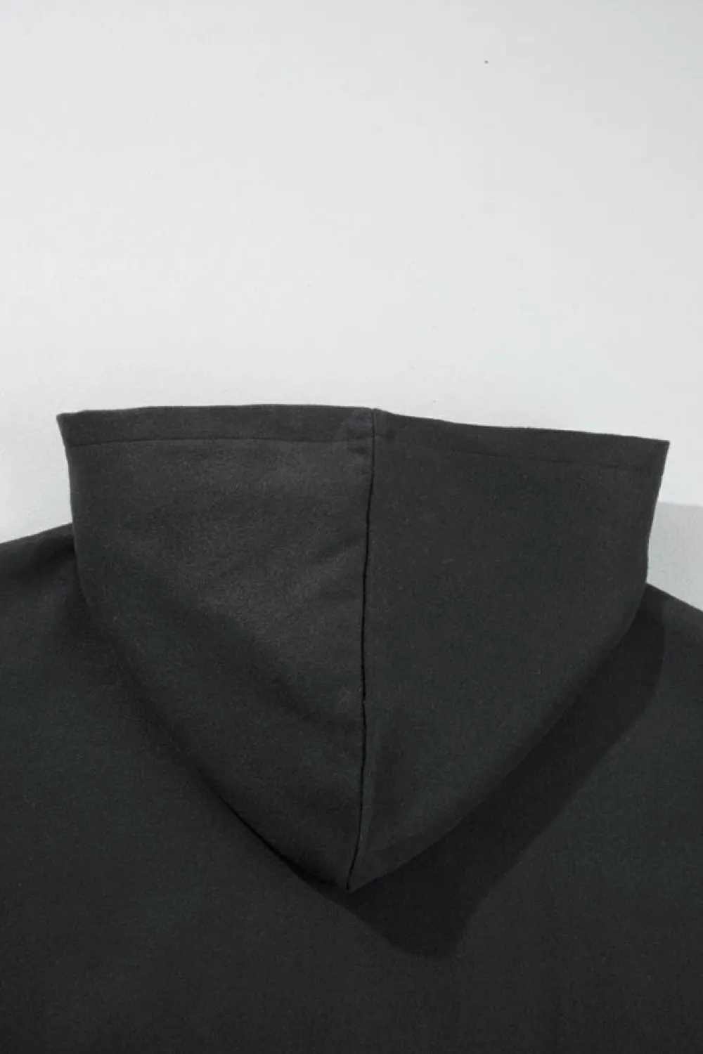 Discount Dear-Lover Solid Color Casual Zip up Hooded Coat Black