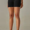 Fashion Dear-Lover Solid Color High Waist Tummy Control Active Shorts Black