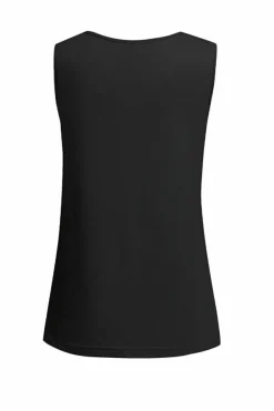 Best Dear-Lover Solid Slim-fit V Neck Tank Top Black