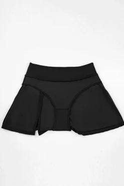 Hot Dear-Lover Solid Square Neck Sleeveless Tankini Swimsuit Black