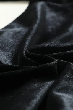 Best Dear-Lover Solid Velvet Jogger Pants Black