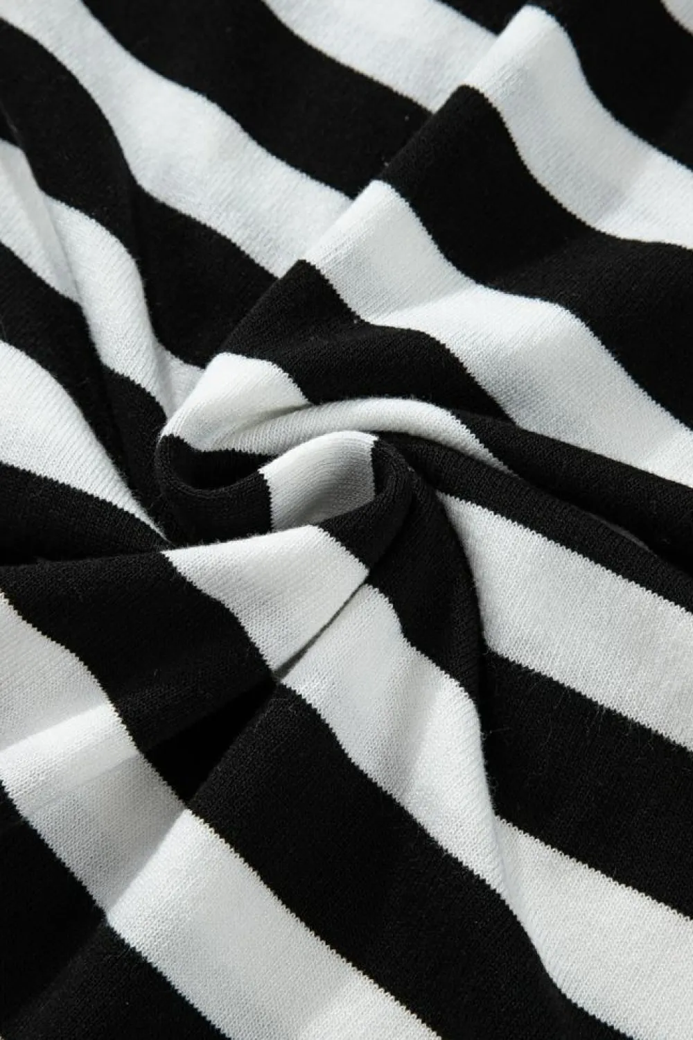 Sale Dear-Lover Slim Fit High Neck Knit Sweater Black Stripe