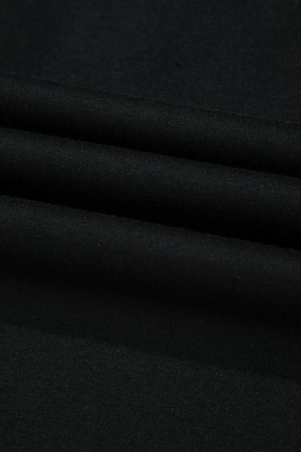 Clearance Dear-Lover Striped Patch Front Casual Tee Black