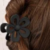 Clearance Dear-Lover Sweet Hollowed Flower Shape Claw Clip Black