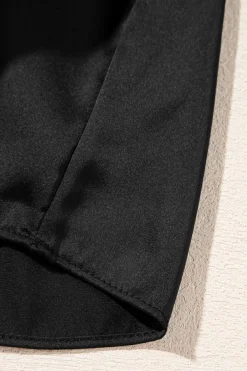 Hot Dear-Lover Tiered Ruffled Puff Sleeve Loose Fit Mini Dress Black