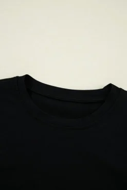 Hot Dear-Lover Tulle Ruffle Sleeve Blouse Black