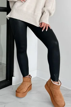 Hot Dear-Lover V Crossover High Waist Pocketed Leggings Black