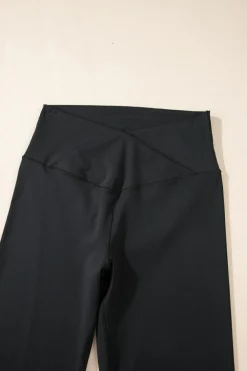New Dear-Lover V Shape High Waist Flared Leggings Black