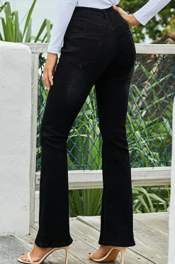 Best Dear-Lover Wash Vintage Wide Leg Jeans Black