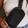 Clearance Dear-Lover Waterproof Zipped Crossbody Chest Bag 20*5*14cm Black