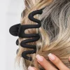 Online Dear-Lover Wave Shape Resin Large Hair Claw Clip Black