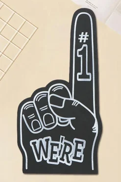 Best Dear-Lover WE'RE NO.1 Game Day EVA Foam Cheering Gloves Black