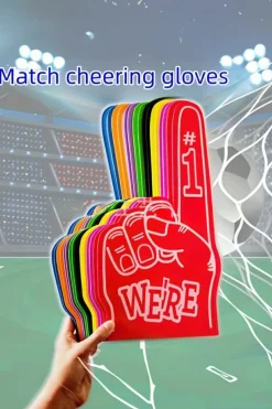 Best Dear-Lover WE'RE NO.1 Game Day EVA Foam Cheering Gloves Black