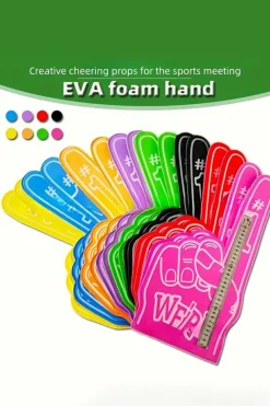 Best Dear-Lover WE'RE NO.1 Game Day EVA Foam Cheering Gloves Black