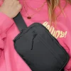 Online Dear-Lover Wide Belt Zipped Square Crossbody Bag Black