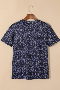 Discount Dear-Lover WILD like the WEST Leopard Tee Black