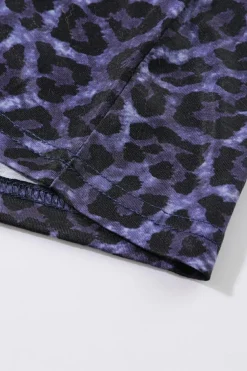 Discount Dear-Lover WILD like the WEST Leopard Tee Black