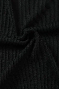 Best Dear-Lover Zip up Mock Neck Ribbed Sleeveless Bodysuit Black
