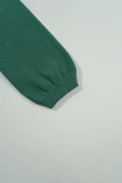 Outlet Dear-Lover Pearl Beaded Merry Casual Sweater Blackish Green
