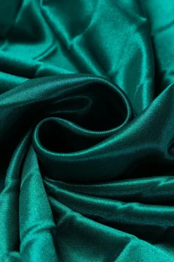 Best Dear-Lover Satin Elastic Waist Pleated Maxi Skirt Blackish Green