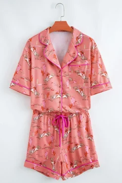 Hot Dear-Lover Cowgirl Country Print Pajamas Set Blossom