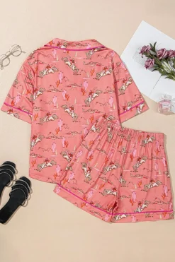 Hot Dear-Lover Cowgirl Country Print Pajamas Set Blossom