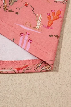 Hot Dear-Lover Cowgirl Country Print Pajamas Set Blossom