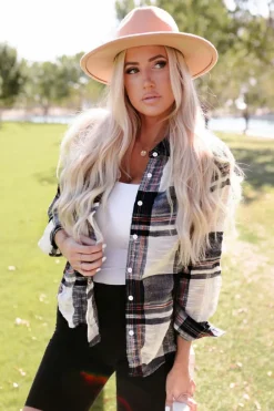 Best Dear-Lover Distressed Raw Edge Plaid Print Shirt Blue