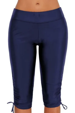 Discount Dear-Lover Side Drawstring Rash Guard Boardshort Blue