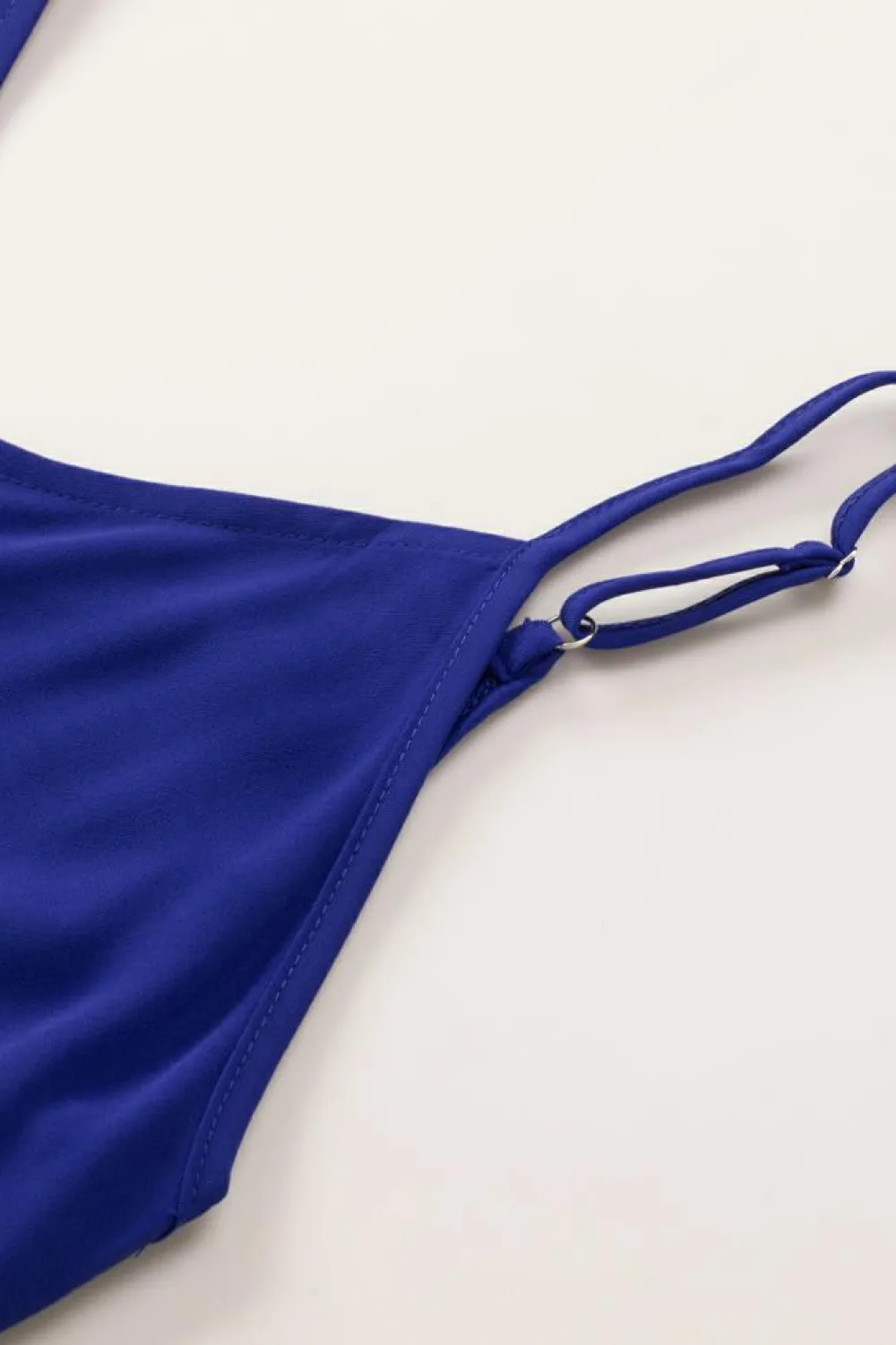 Sale Dear-Lover Spaghetti Strap Buttoned Tank Top Blue