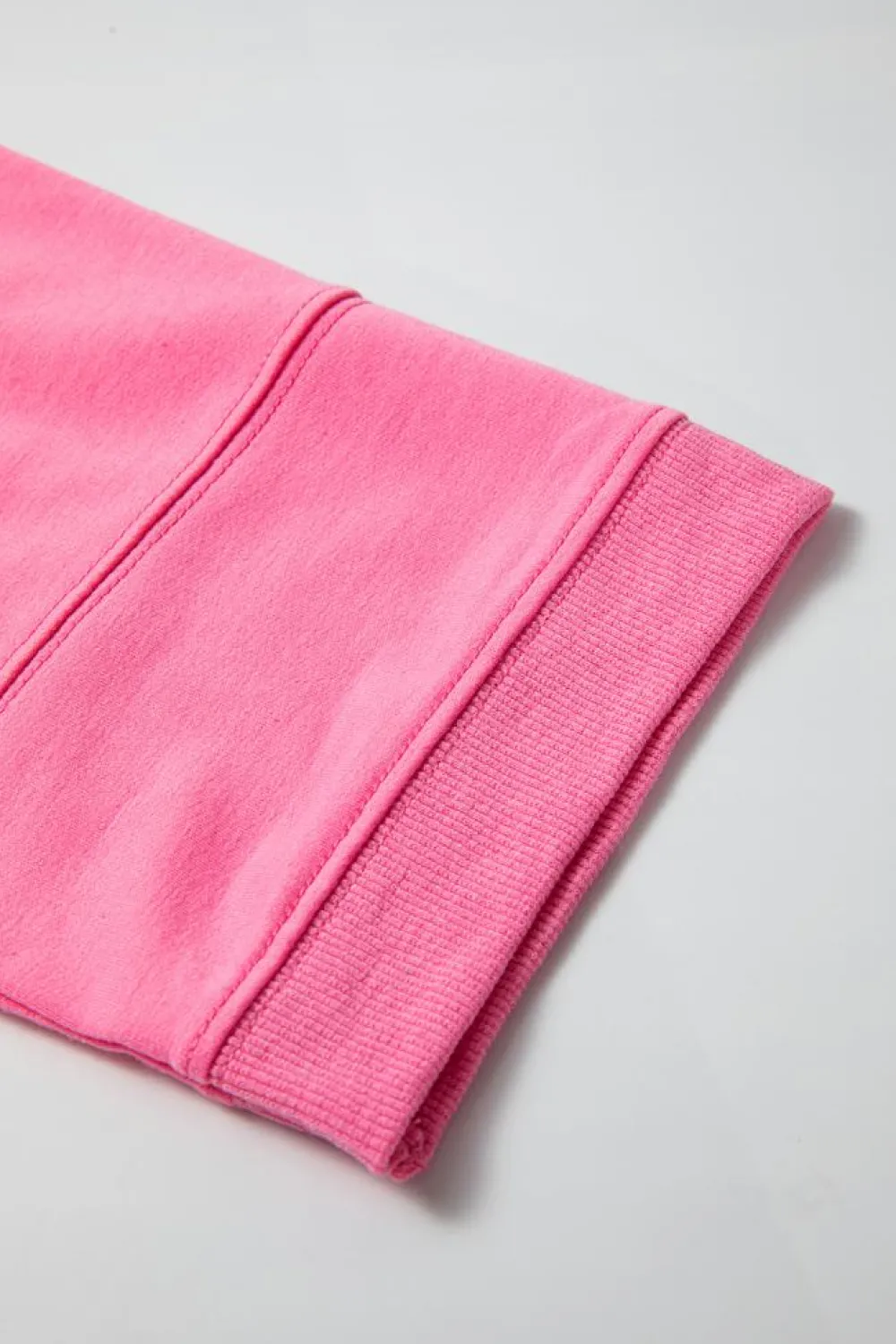 Sale Dear-Lover Bracelet Sleeve Mineral Washed V Neck T Shirt Bonbon