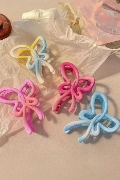 New Dear-Lover Butterfly Shape Glossy Hair Claw Clip Bonbon