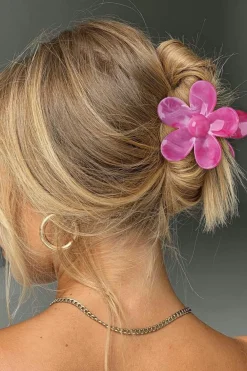 Hot Dear-Lover Flower Shape Resin Hair Claw Clip Bonbon