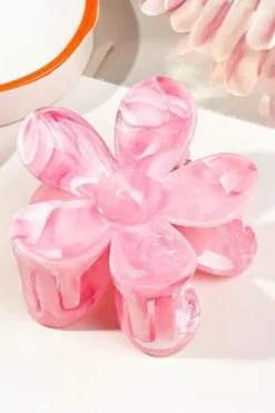 Hot Dear-Lover Flower Shape Resin Hair Claw Clip Bonbon