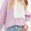 Sale Dear-Lover Neutral Colorblock Tie Back Sweater Bonbon