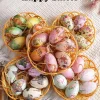 Clearance Dear-Lover 6pcs/set Easter Egg Hanging Home Decoration with Basket Bonbon