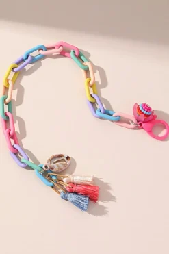 Best Dear-Lover Shell Tassel Colorful Chain Link Adjustable Anklet Bonbon