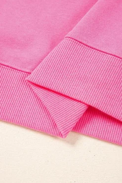 Outlet Dear-Lover Solid Classic Crewneck Pullover Sweatshirt Bonbon