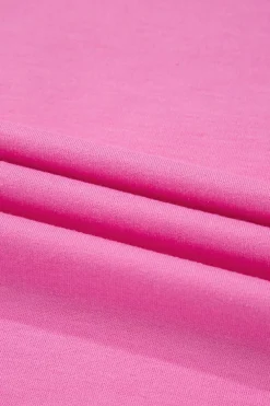 Online Dear-Lover Striped Patch Front Casual Tee Bonbon