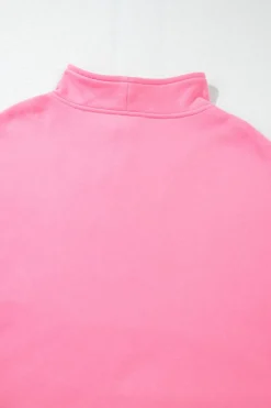 Outlet Dear-Lover Zip-up Stand Neck Kangaroo Pocket Sweatshirt Bonbon